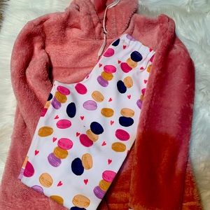 Girls Plush Hoodie/Leggings Set